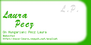laura pecz business card